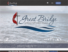 Tablet Screenshot of greatbridgeumc.com